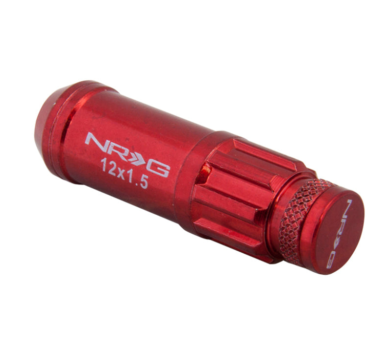 NRG 700 Series Steel Lug Nut Set 21 Pc with Locks & Lock Socket - Red - OneFastShop