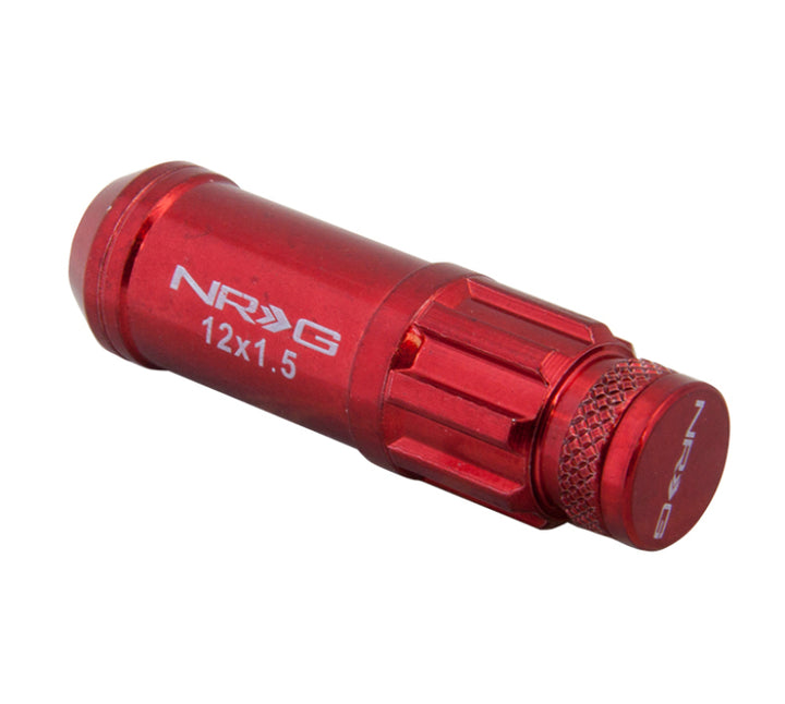 NRG 700 Series Steel Lug Nut Set 21 Pc with Locks & Lock Socket - Red - OneFastShop