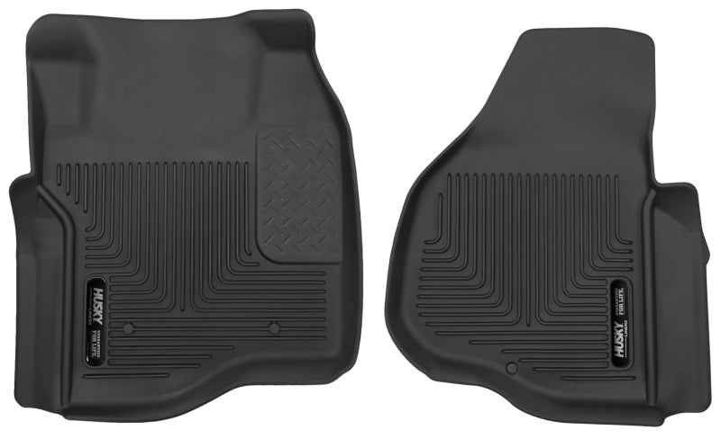 Husky Liners X-Act Contour Black Floor Liners for 11-12 Ford F250/F350/F450 Reg/Super/Crew Cab