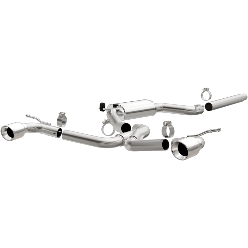 Magnaflow Cat-Back Dual Split Rear Exit Exhaust 4in Tips 2015-2018 VW GTI 2.0L Turbo - OneFastShop