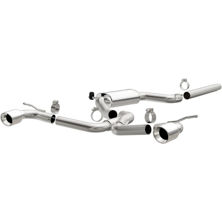 Magnaflow Cat-Back Dual Split Rear Exit Exhaust 4in Tips 2015-2018 VW GTI 2.0L Turbo - OneFastShop
