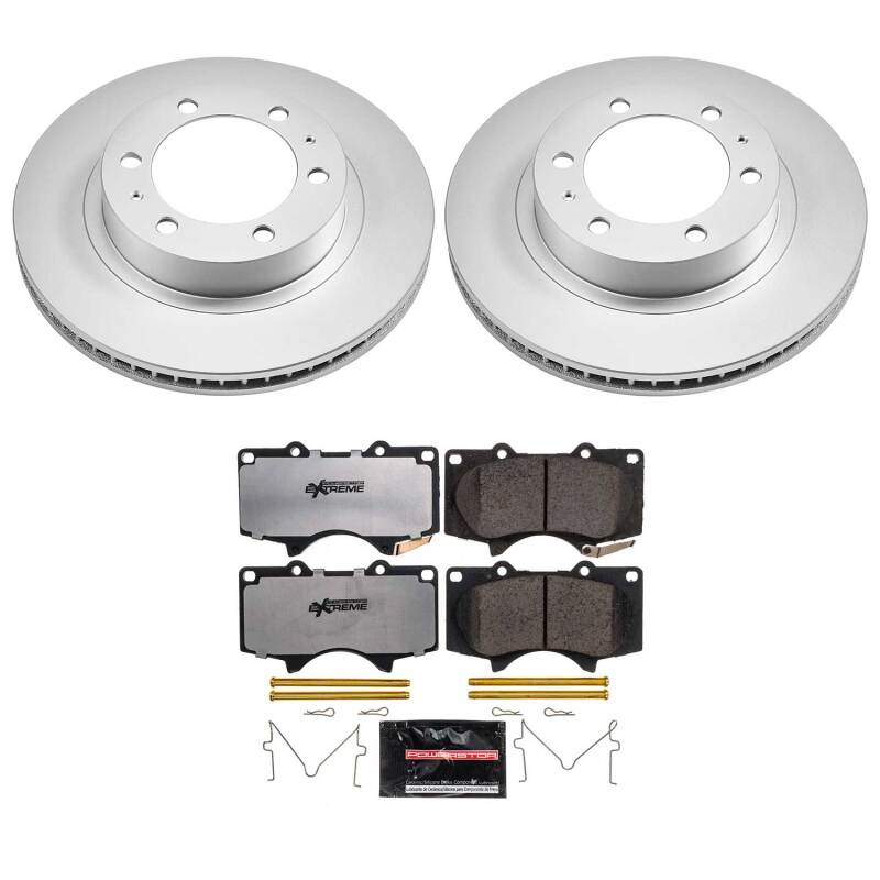 PowerStop Z36 Front Coated Brake Kit - Toyota 4Runner / Tacoma / FJ Cruiser 2003-2023