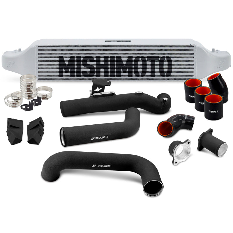 Mishimoto 2022+ Honda Civic 1.5T Intercooler Kit Silver Intercooler Black Pipes
