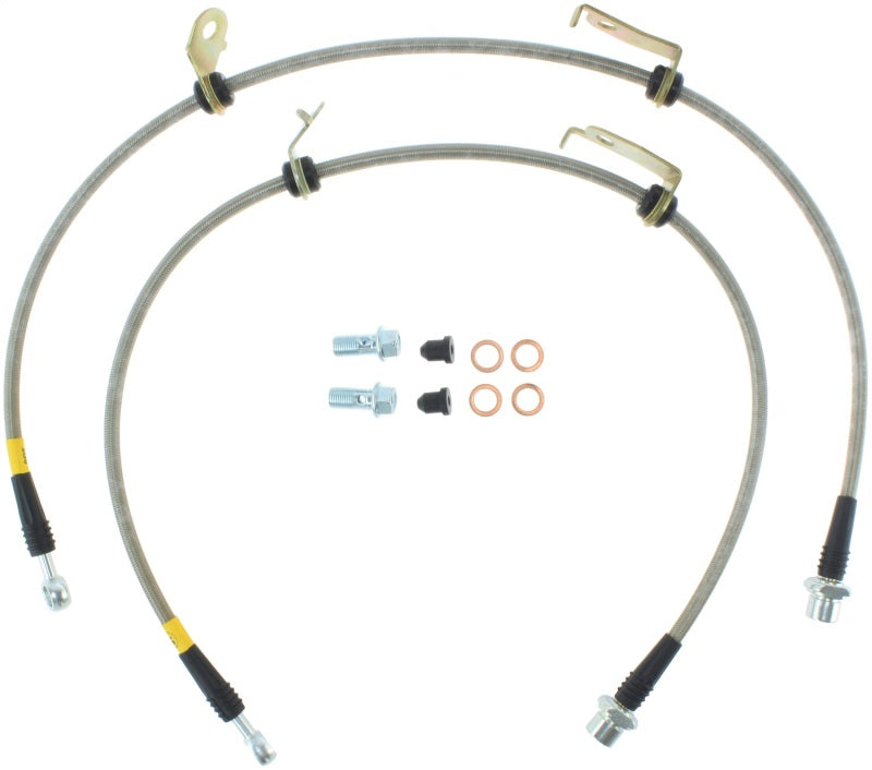 StopTech Stainless Steel Front Brake Lines for 11-17 Lexus CT200h - OneFastShop