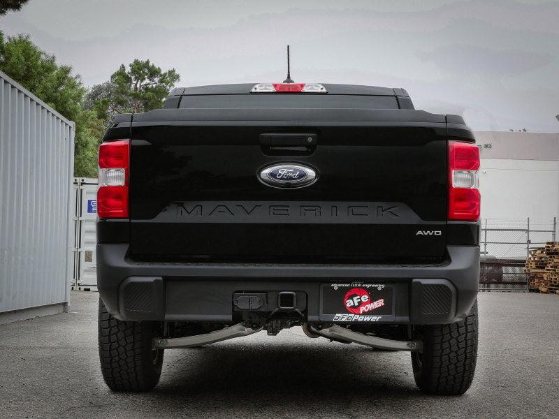aFe Rebel Series 2-1/2in 304 SS Cat-Back Exhaust for 22-23 Ford Maverick EcoBoost L4 2.0L with Polished Tip