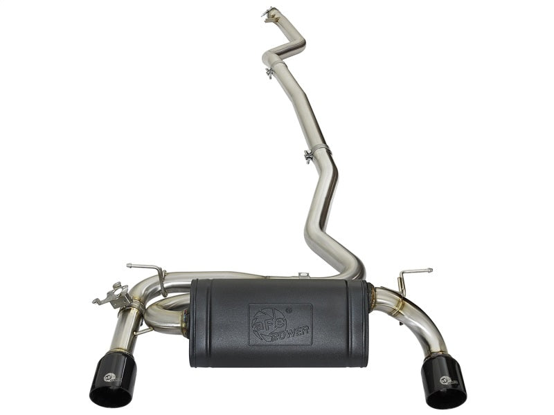 aFe MACHForce XP Cat-Back Stainless Steel Exhaust System BMW 340i/iX 440i/iX (F3X) L6-3.0L (B58) with Black Tips