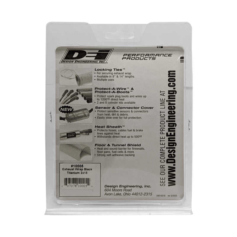 DEI Exhaust Wrap Black Titanium 2in x 15ft