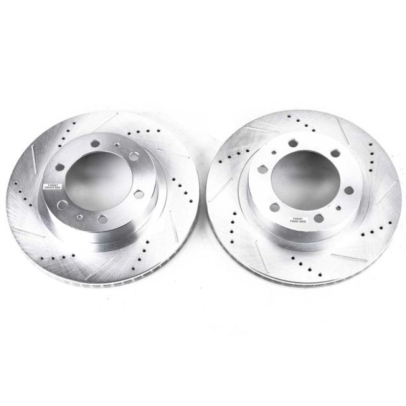 PowerStop Front Evolution Drilled & Slotted Rotors - Toyota 4Runner 03-09 - OneFastShop
