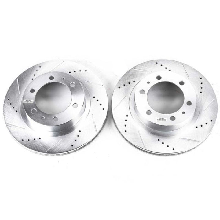 PowerStop Front Evolution Drilled & Slotted Rotors - Toyota 4Runner 03-09 - OneFastShop