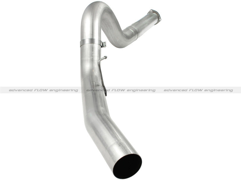 aFe Atlas 5 Inch DPF-Back Aluminized Steel Exhaust System Ford Diesel Trucks 2011-2014 V8 6.7L No Tip
