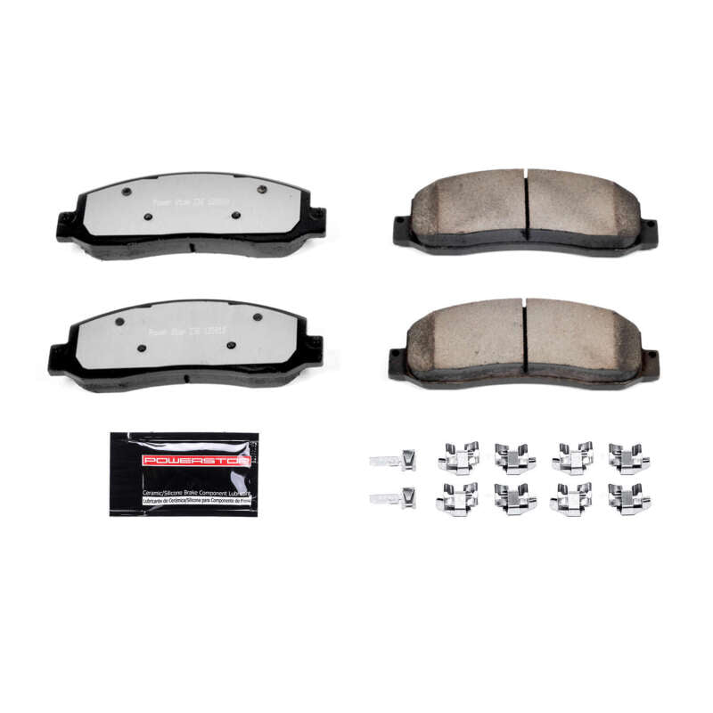 PowerStop Z36 Truck & Tow Brake Pads with Hardware for 05-08 Ford F-250 Super Duty