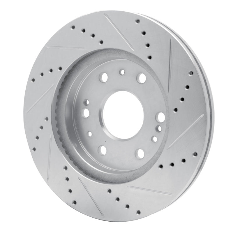 R1 05-19 Chevrolet Silverado 1500 Front Left Drilled and Slotted Brake Rotor