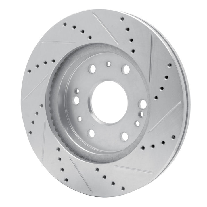 R1 05-19 Chevrolet Silverado 1500 Front Left Drilled and Slotted Brake Rotor