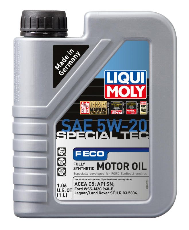 LIQUI MOLY 1L Special Tec F ECO Motor Oil SAE 5W20 for Ford Fiesta 2017 and Genesis G80 2017-2020 - OneFastShop