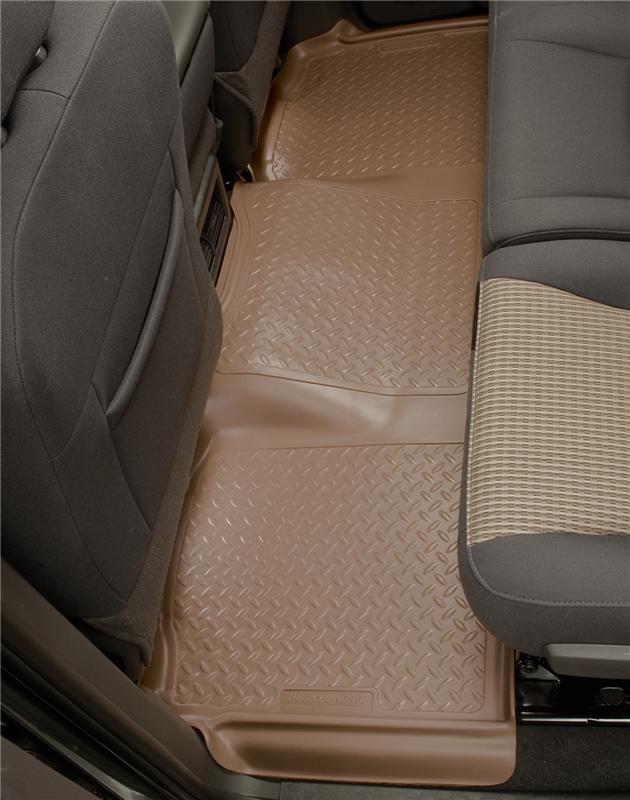 Husky Liners 2004 1/2–2008 F-150 Super Cab Classic Style 2nd Row Black Floor Liners - OneFastShop