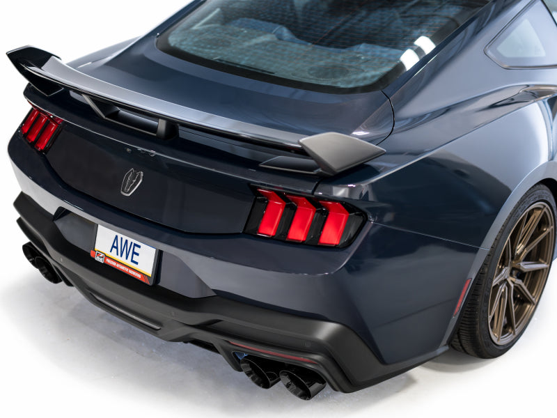 AWE Ford Mustang Dark Horse S650 Catback Exhaust with Quad Black Tips
