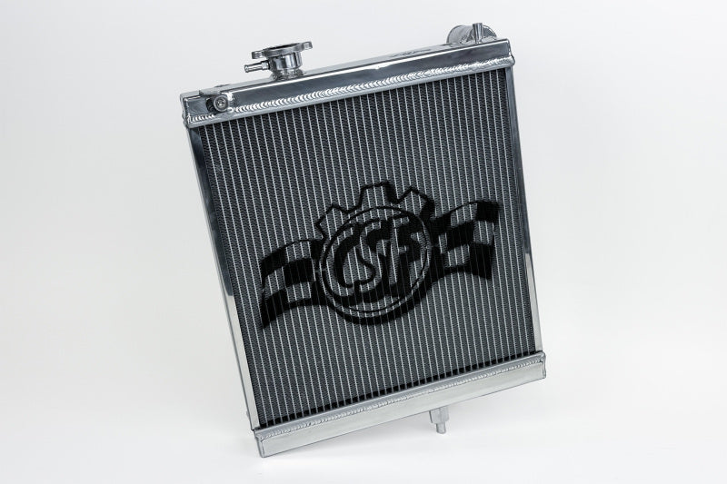 CSF Polished 1/2 Size Radiator for 03-07 Mitsubishi Lancer EVO 7/8/9