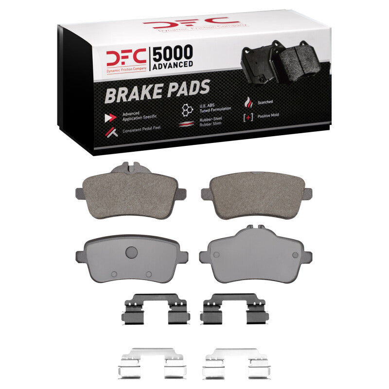 DFC 5000 Advanced Ceramic Rear Brake Pads with Hardware - Mercedes-Benz GL450 / GLE350 2012-2019