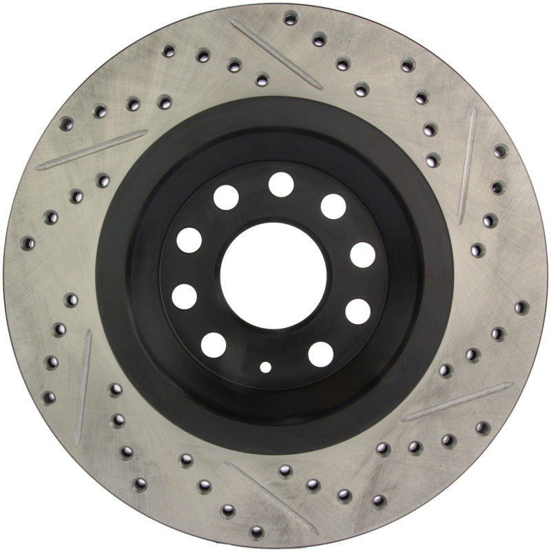 StopTech Slotted & Drilled Right Rear Rotor for 2009 VW Passat CC / 2006-2009 Passat - OneFastShop