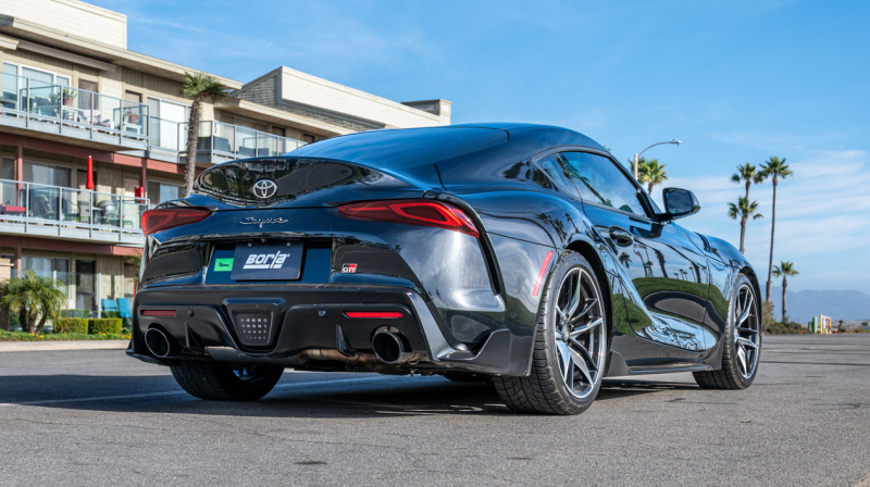 Borla 20-25 Toyota GR Supra ATAK Cat-Back Exhaust System With Black Chrome Tips