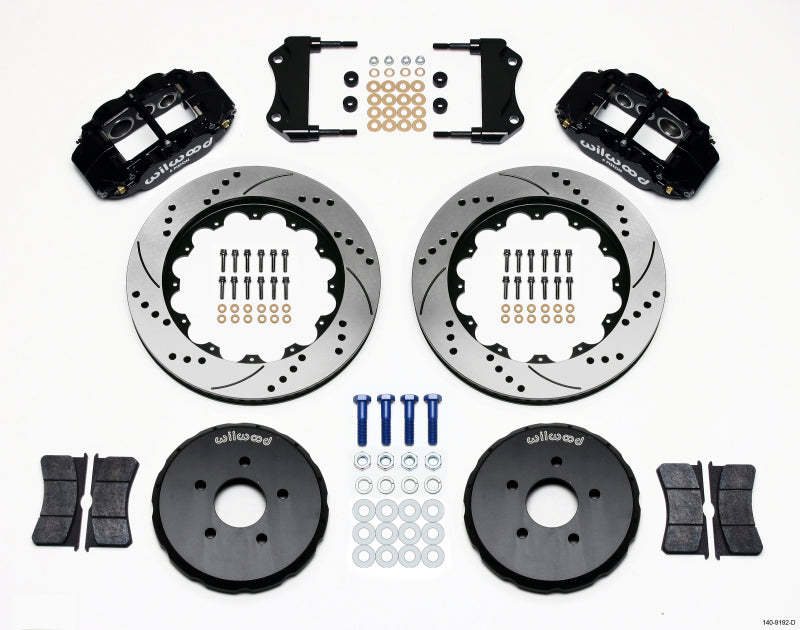 Wilwood Narrow Superlite 6R Front Hat Kit 14.00in Drilled for Nissan 350Z and Infiniti G35 2003-2009 - OneFastShop