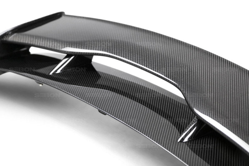 Seibon Carbon Fiber Rear Spoiler for 2015-2017 Ford Focus ST/RS Hatchback (3rd Brake Light Not Included)