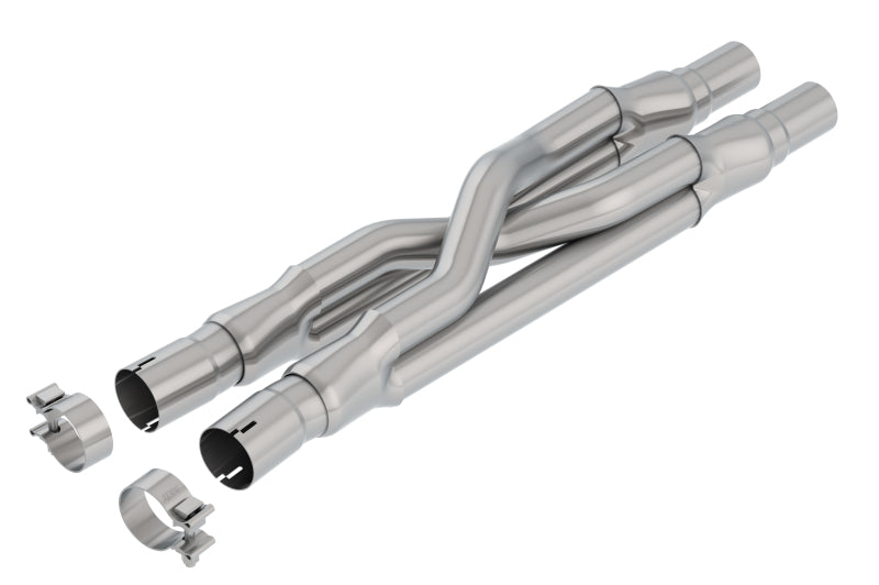 Borla Resonator Delete X-Pipe for 15-18 Ford Mustang GT 5.0L AT/MT RWD 2.5in Performance Upgrade - OneFastShop