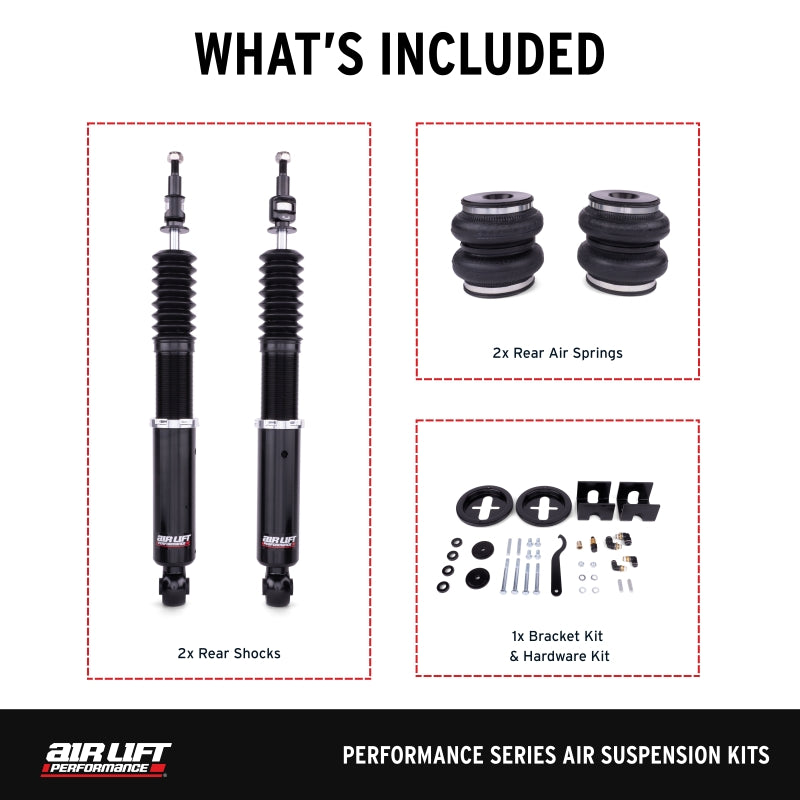 Air Lift 2005–2014 Audi A3 / 2006–2014 Volkswagen GTI Performance Rear Kit - OneFastShop
