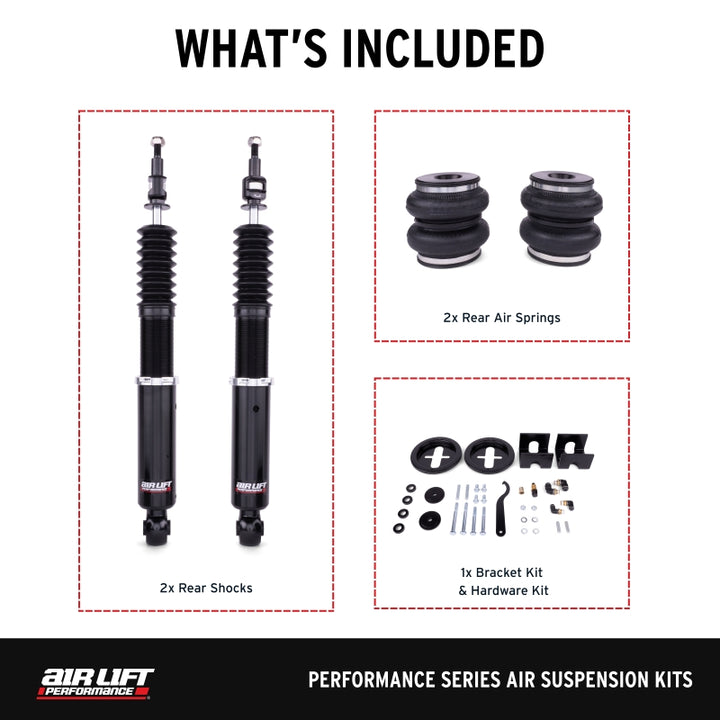 Air Lift 2005–2014 Audi A3 / 2006–2014 Volkswagen GTI Performance Rear Kit - OneFastShop
