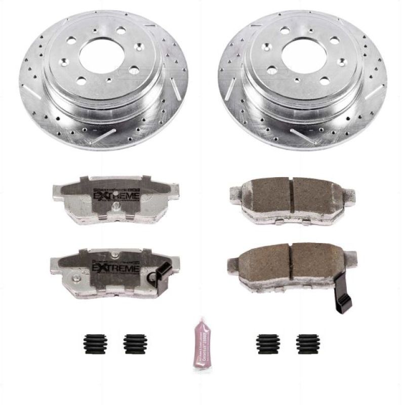 PowerStop Z26 Street Warrior Rear Brake Kit - Acura Integra / Honda Civic 1988-2001