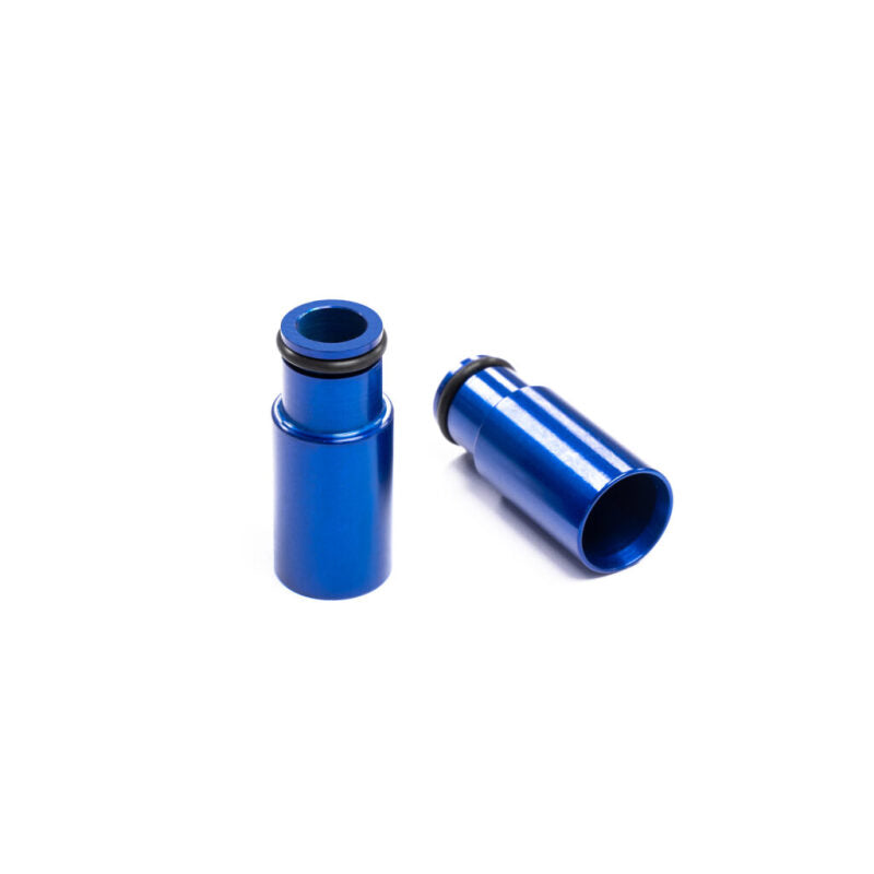 Injector Dynamics 34.60.14B V2 Bottom Adapter - +26mm, 14mm Lower O-Ring - Blue