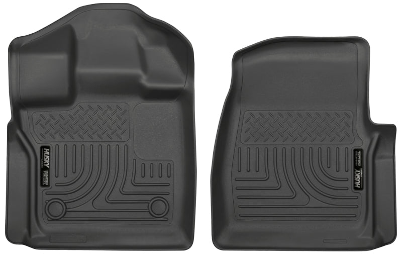 Husky Liners WeatherBeater Front Black Floor Liners for 15-23 Ford F-150 Standard Cab Pickup - OneFastShop