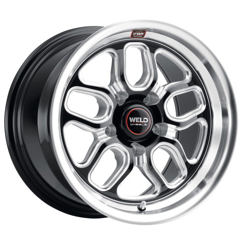 Weld S152 15x10 Laguna Drag Wheel 5x120.7 ET50 BS7.5 Gloss Black MIL Diameter 78.1 (S152) - OneFastShop