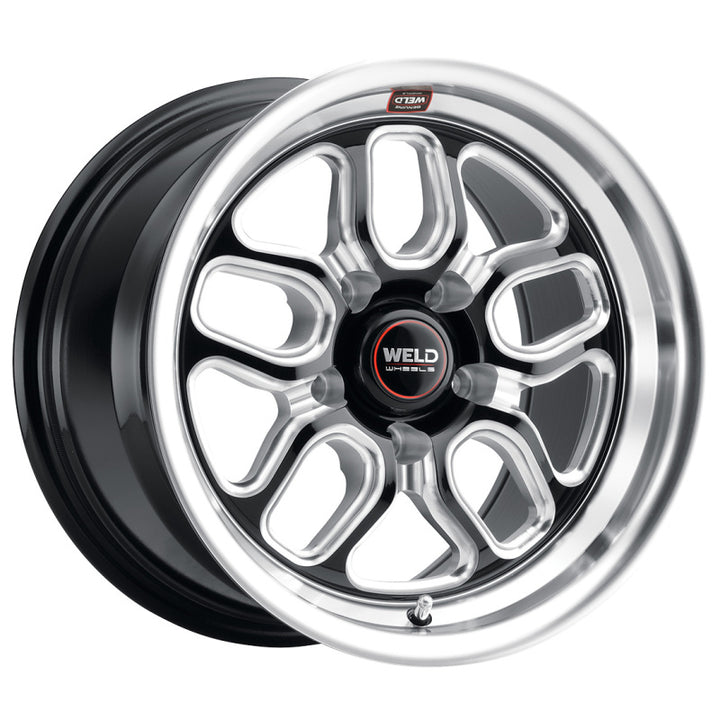 Weld S152 15x10 Laguna Drag Wheel 5x120.7 ET50 BS7.5 Gloss Black MIL Diameter 78.1 (S152) - OneFastShop