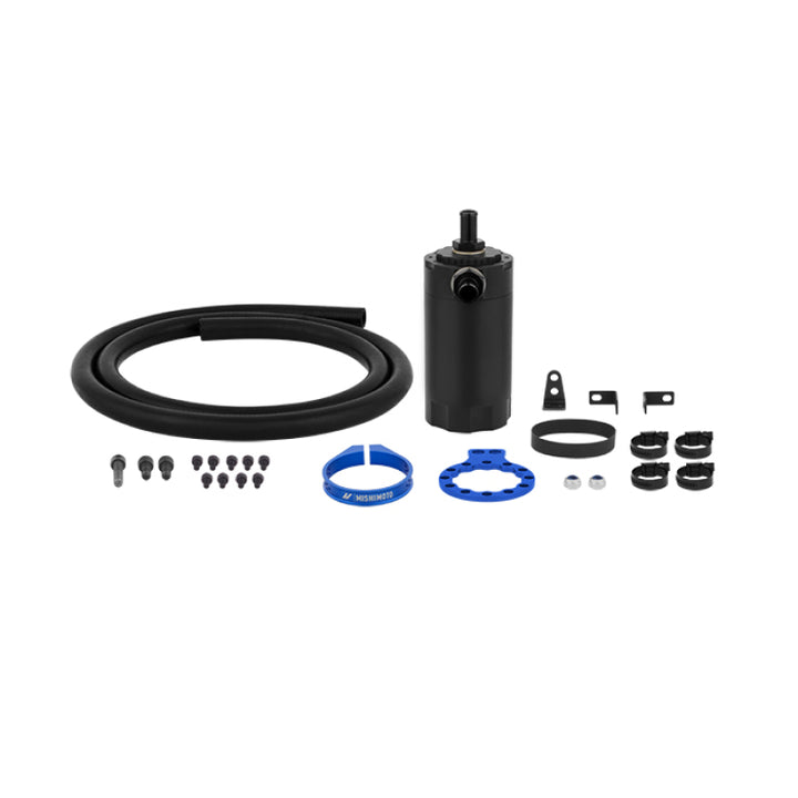 Mishimoto Universal Baffled Oil Catch Can Blue Finish - OneFastShop