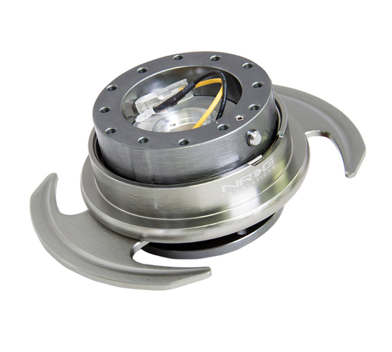 NRG Quick Release Gen 3.0 Steering Wheel Adapter with Handles - Gunmetal