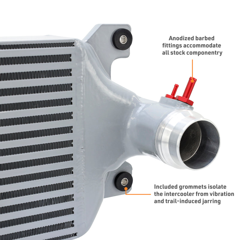 Mishimoto Performance Intercooler Kit - Toyota Tacoma 2024-2026 - Silver Core - Black Pipes, image 11