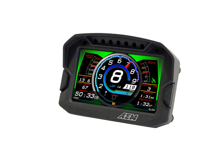 AEM CD-5LG Carbon Logging Digital Dash Display w/ Internal 10Hz GPS & Antenna.
