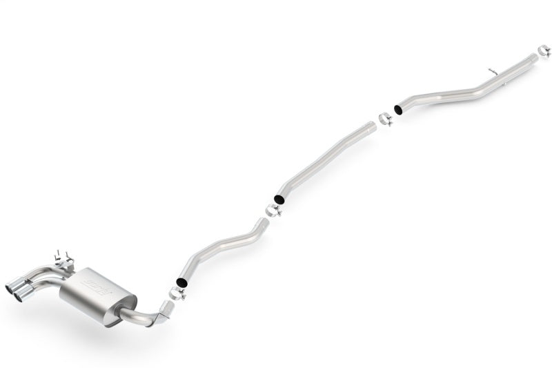 Borla Catback Exhaust for 12-15 BMW 328i Sedan 2.0L AT/MT RWD Dual Left Rear Exit - OneFastShop
