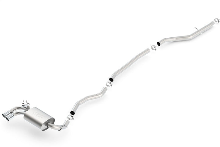 Borla Catback Exhaust for 12-15 BMW 328i Sedan 2.0L AT/MT RWD Dual Left Rear Exit - OneFastShop