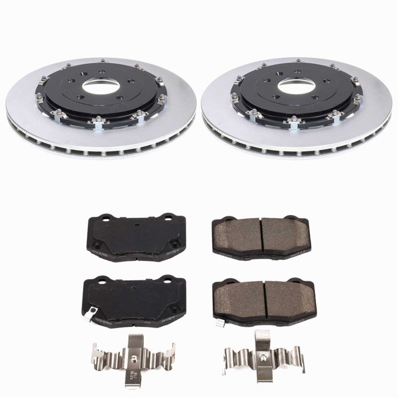 PowerStop Z17 Evolution Rear Coated Brake Kit - Chevrolet Corvette Z06 / Grand Sport 2015-2019 - 2-Piece Rotors
