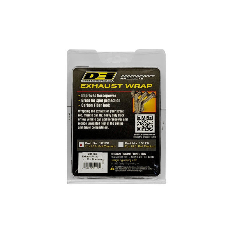 DEI Exhaust Wrap 1in x 15ft Titanium High Heat Resistance