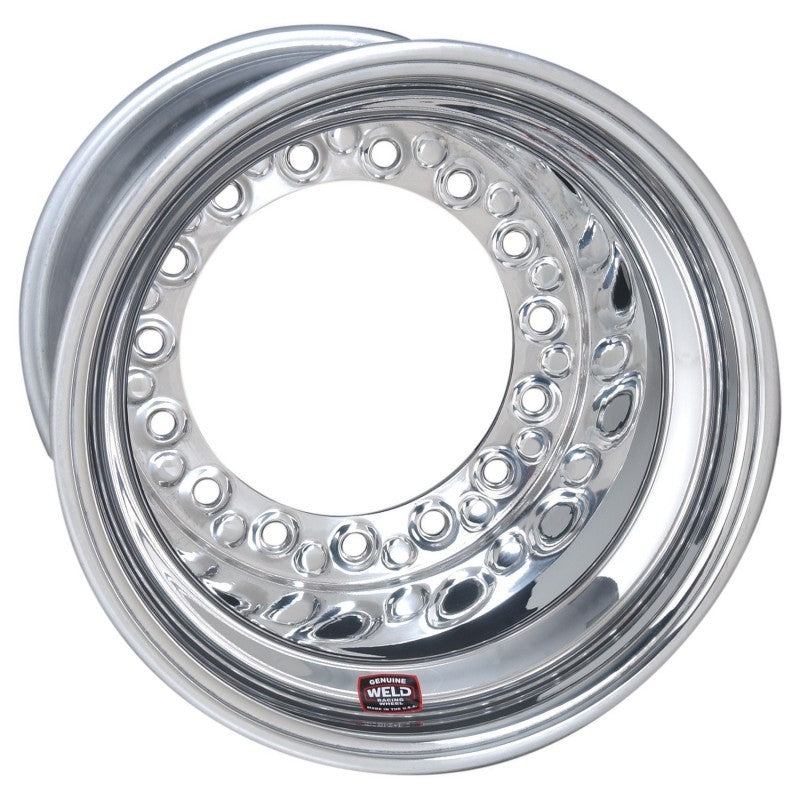 Weld Wide 5 XL Direct Mount Forged Beadlock Wheel 15x14 - 5x10.25 5in BS Polished - 6-Dzus Cover