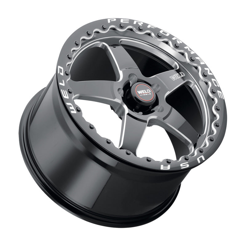 Weld S904 Ventura Drag Beadlock Wheel 17x10 5x135 ET10 BS5.9 Gloss Black MIL Dia 87.1