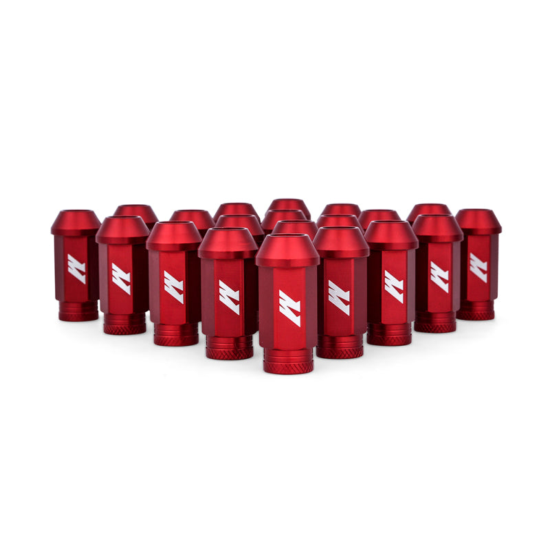 Mishimoto Aluminum Lug Nuts Set Red - M12x1.5 20pc - OneFastShop