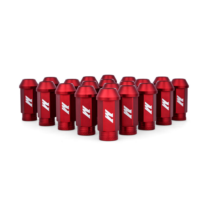 Mishimoto Aluminum Lug Nuts Set Red - M12x1.5 20pc - OneFastShop