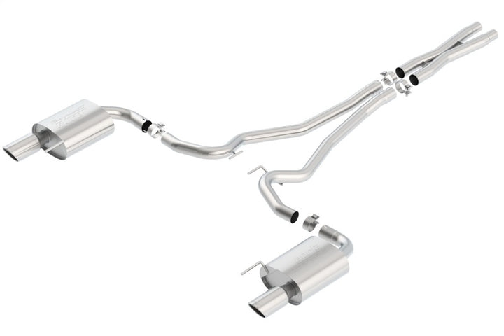 Borla Cat-Back Exhaust System with X-Pipe for Ford Mustang GT 5.0L V8 - 15-17 - OneFastShop