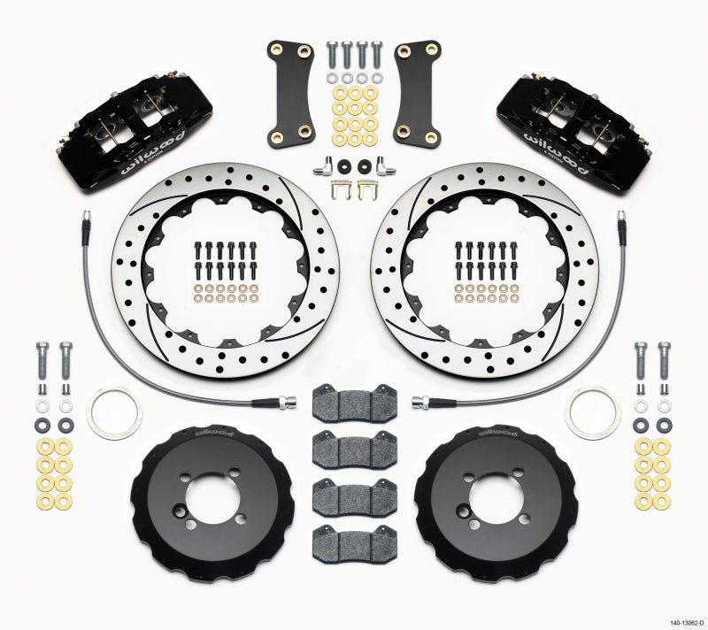 Wilwood Dynapro 6 Front Hat Kit 12.88in Drilled Mini Cooper 2007-2015 - OneFastShop