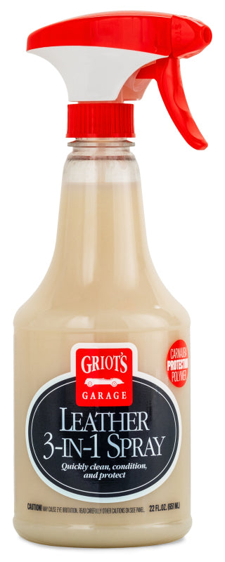 Griot's Garage Leather 3-in-1 Spray - 22 oz
