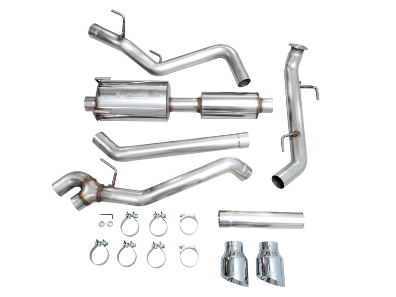 AWE Tuning Exhaust for 4th Gen Toyota Tacoma Dual Chrome Silver Tips 2024 Tacoma Limited SR SR5 Trailhunter TRD Off-Road TRD PreRunner TRD Pro TRD Sport - OneFastShop
